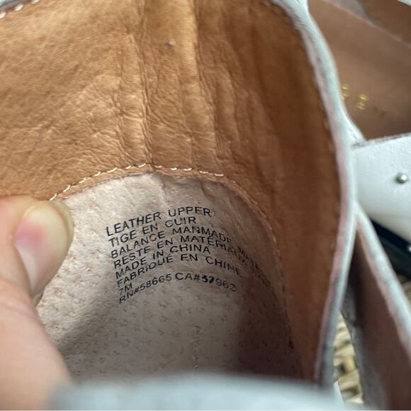 HALOGEN Booties Womens Size 7 Boho Leather Studded Ankle Boots Coastal Cowgirl - Picture 8 of 9